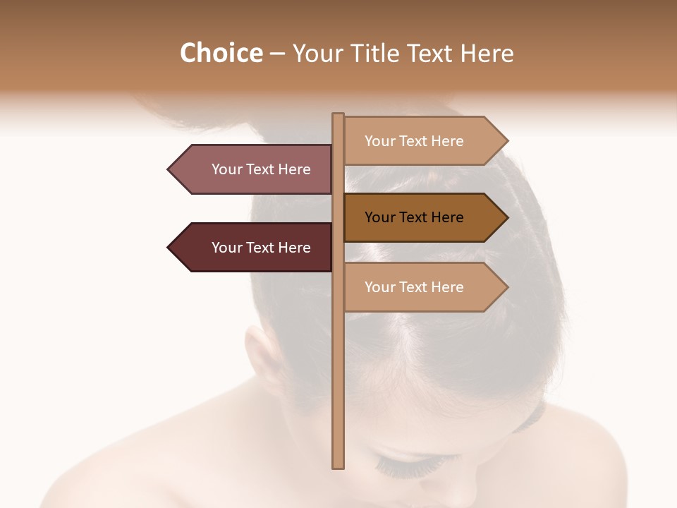 Isolated Hair Woman PowerPoint Template