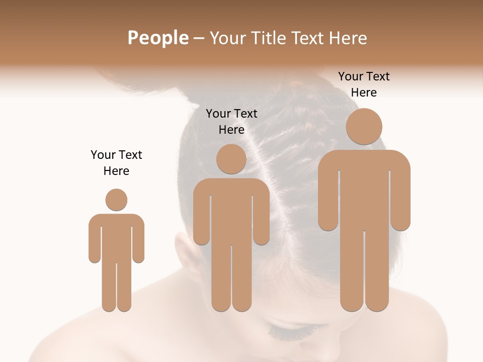 Isolated Hair Woman PowerPoint Template