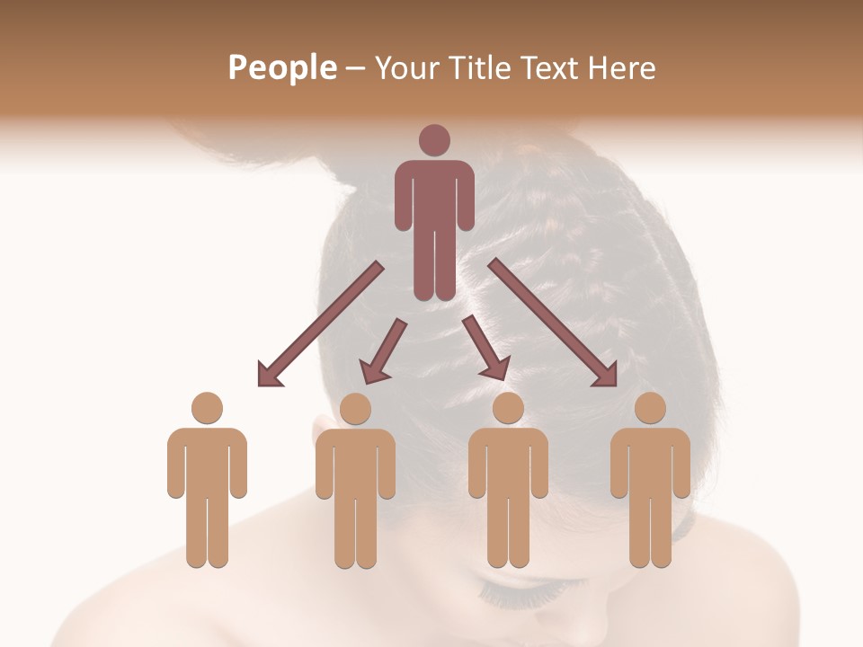 Isolated Hair Woman PowerPoint Template