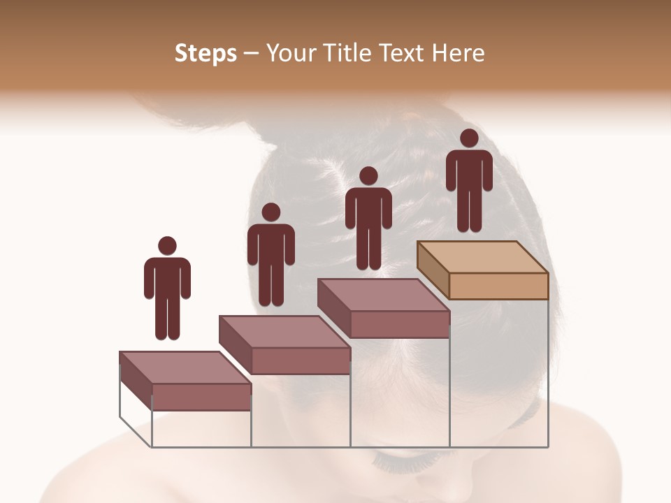 Isolated Hair Woman PowerPoint Template