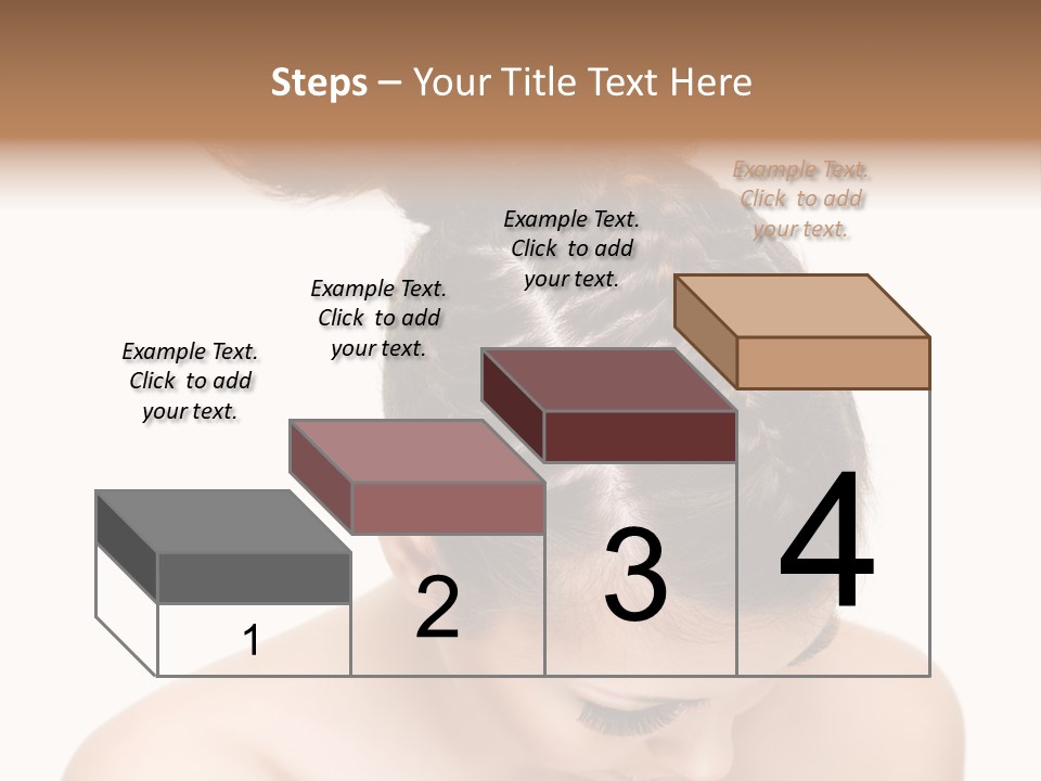 Isolated Hair Woman PowerPoint Template