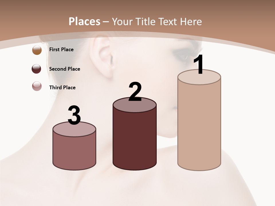 Clean Hairdo White Background PowerPoint Template