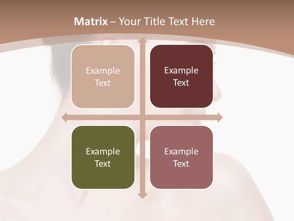 Clean Hairdo White Background PowerPoint Template