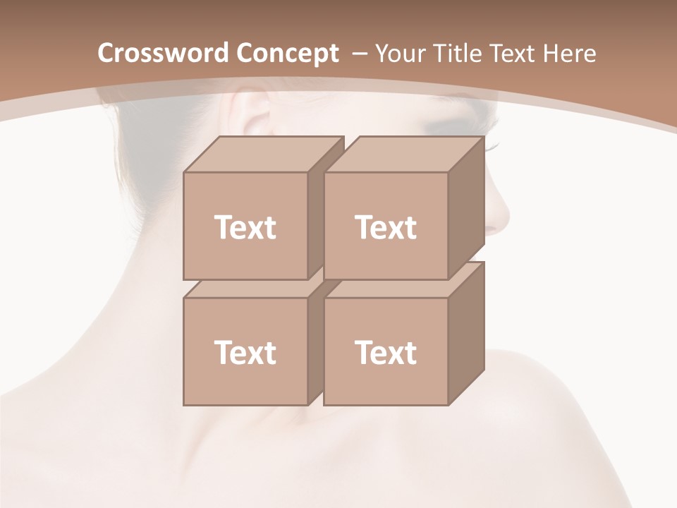 Clean Hairdo White Background PowerPoint Template