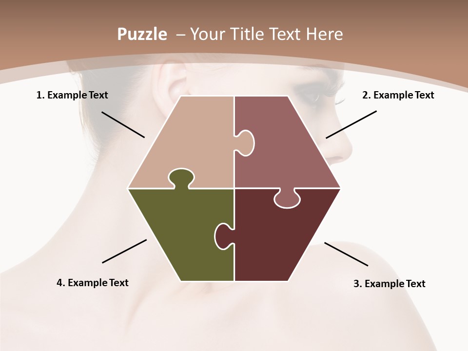 Clean Hairdo White Background PowerPoint Template