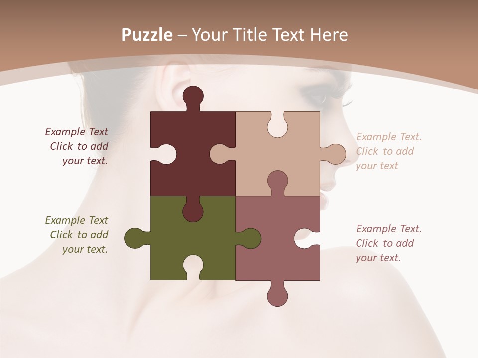 Clean Hairdo White Background PowerPoint Template