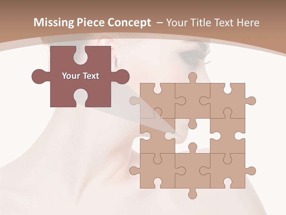 Clean Hairdo White Background PowerPoint Template