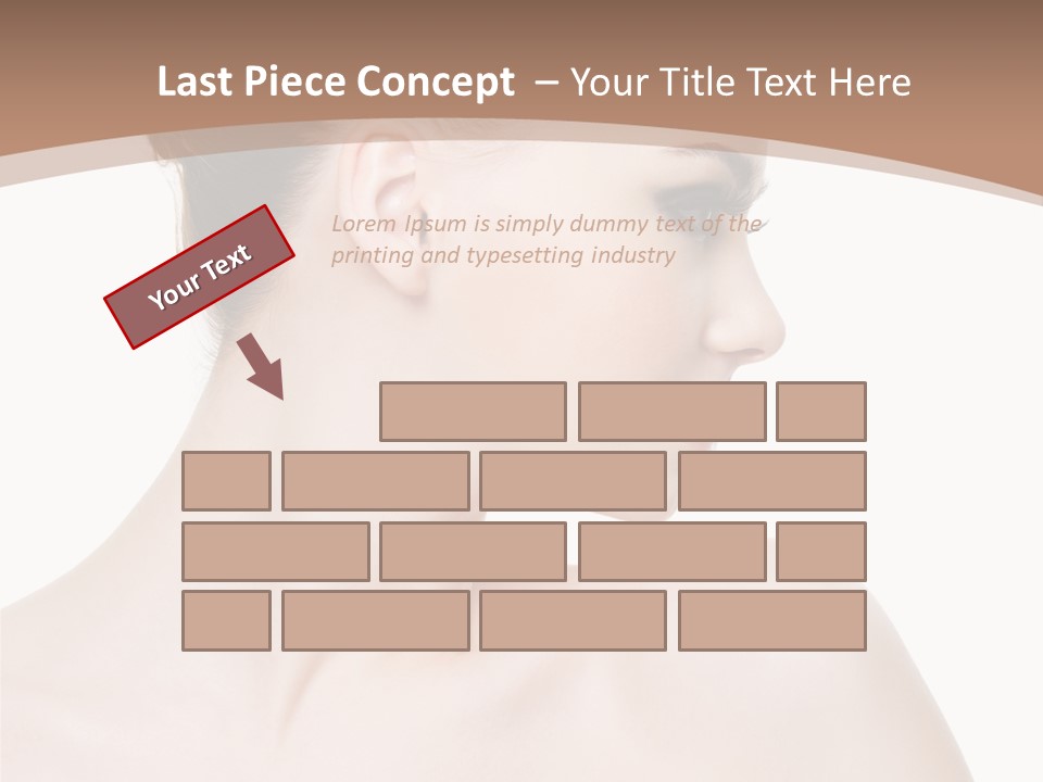 Clean Hairdo White Background PowerPoint Template