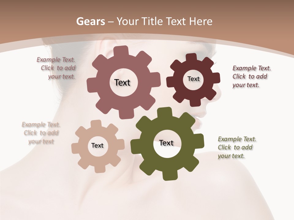 Clean Hairdo White Background PowerPoint Template