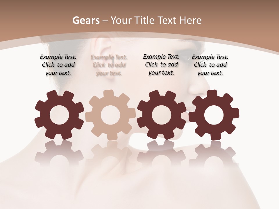 Clean Hairdo White Background PowerPoint Template