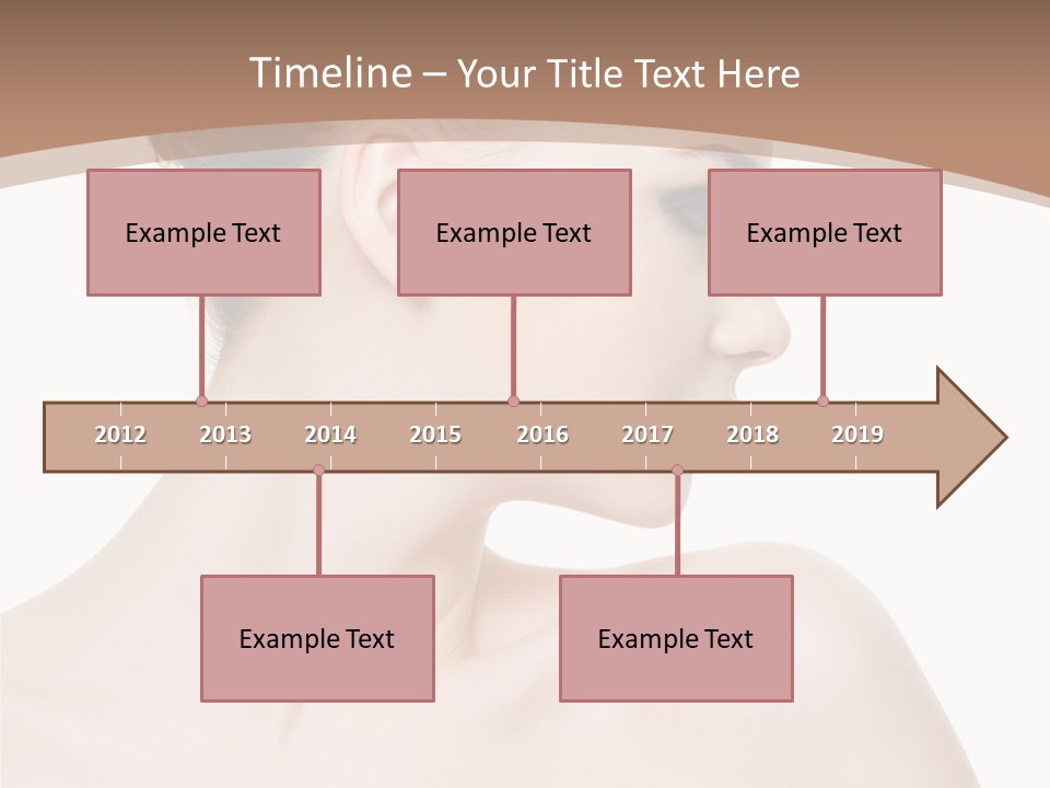 Clean Hairdo White Background PowerPoint Template