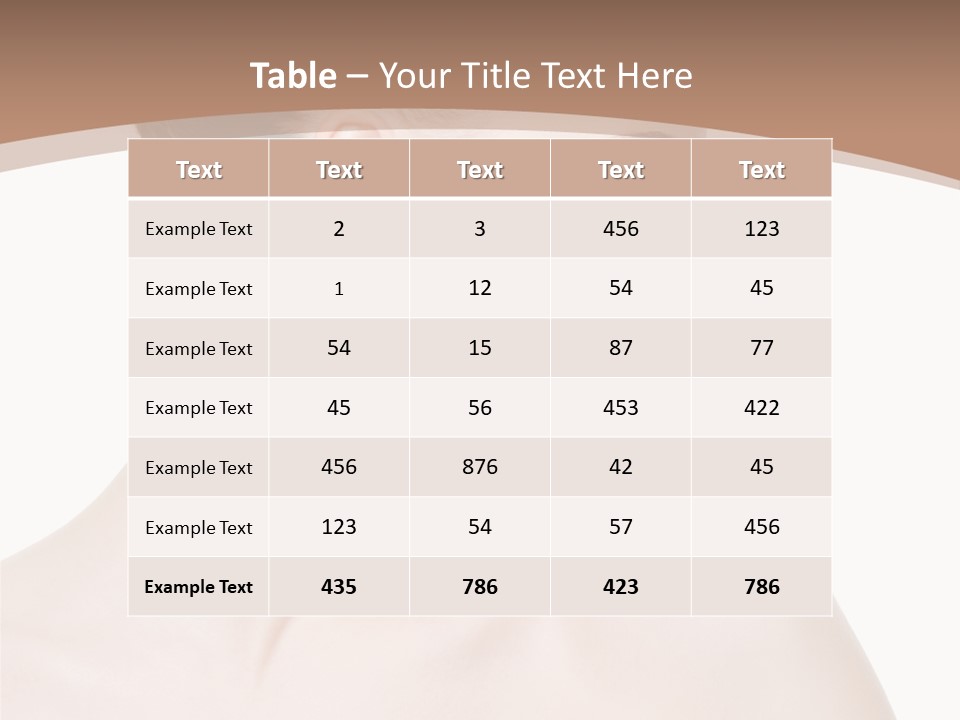 Clean Hairdo White Background PowerPoint Template