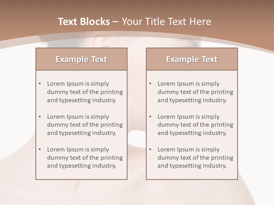 Clean Hairdo White Background PowerPoint Template