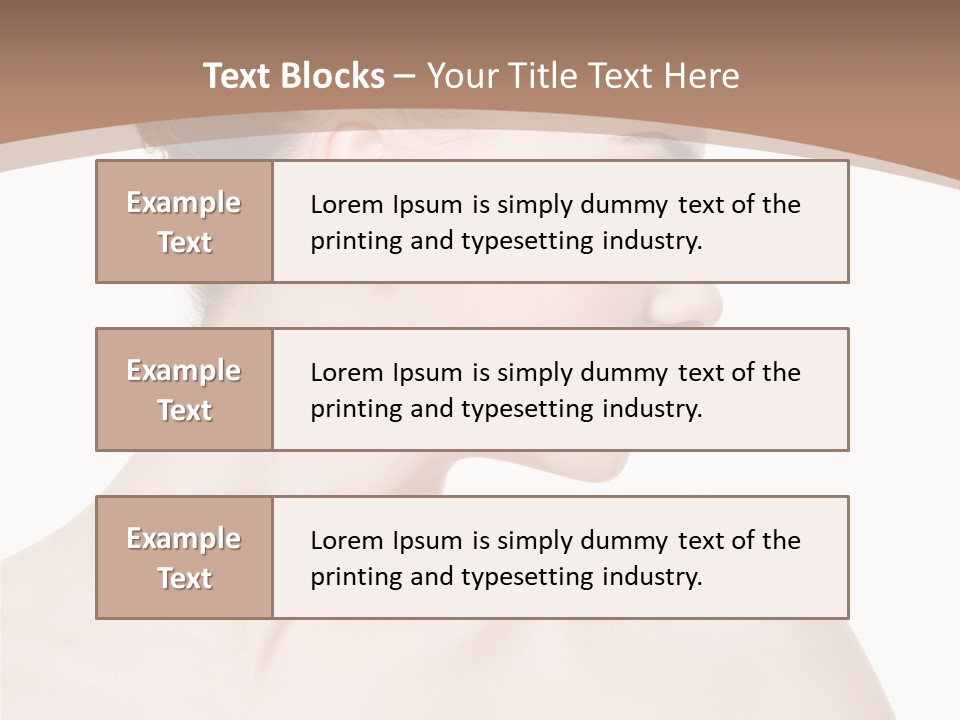 Clean Hairdo White Background PowerPoint Template