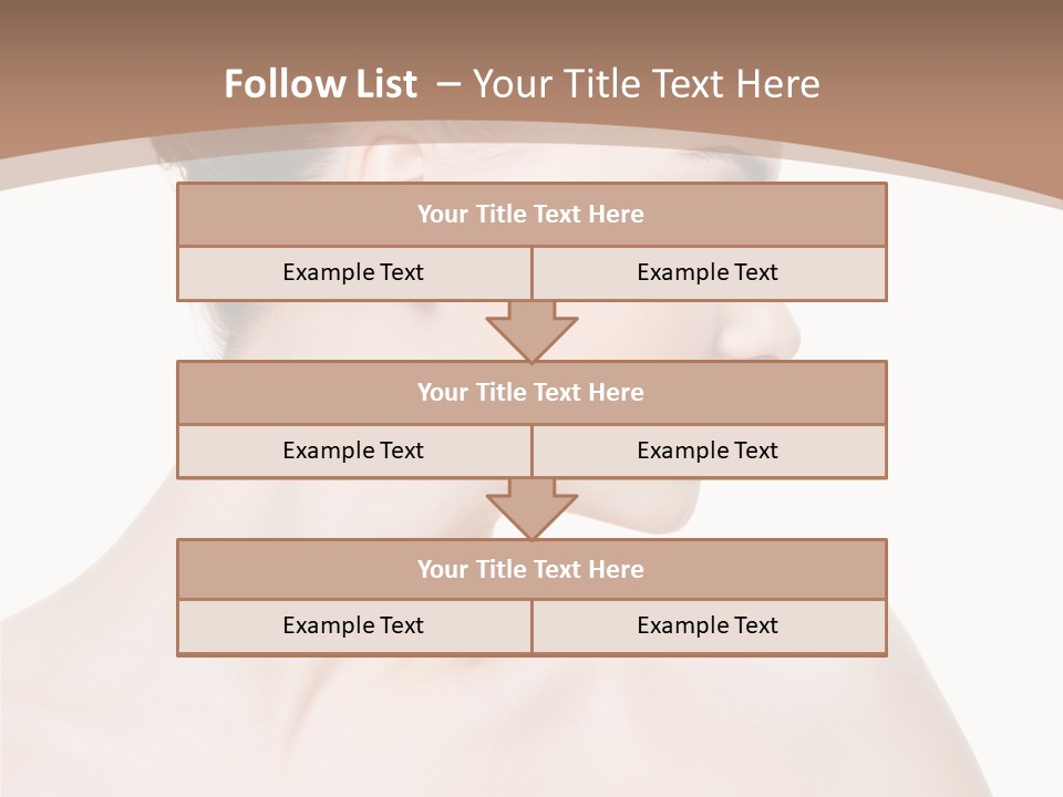 Clean Hairdo White Background PowerPoint Template