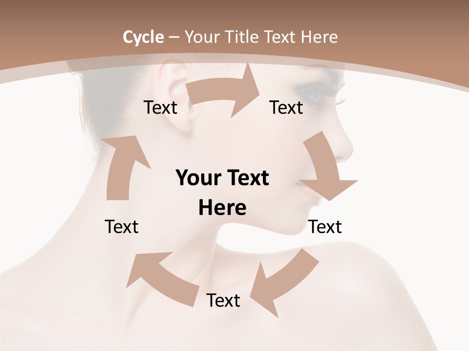 Clean Hairdo White Background PowerPoint Template