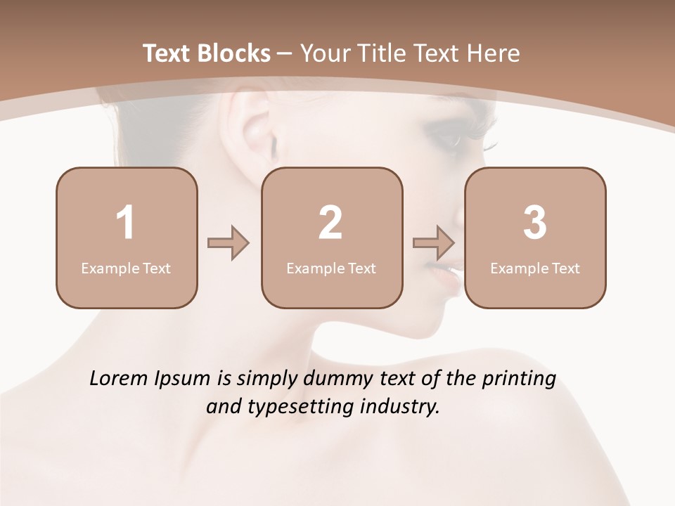 Clean Hairdo White Background PowerPoint Template