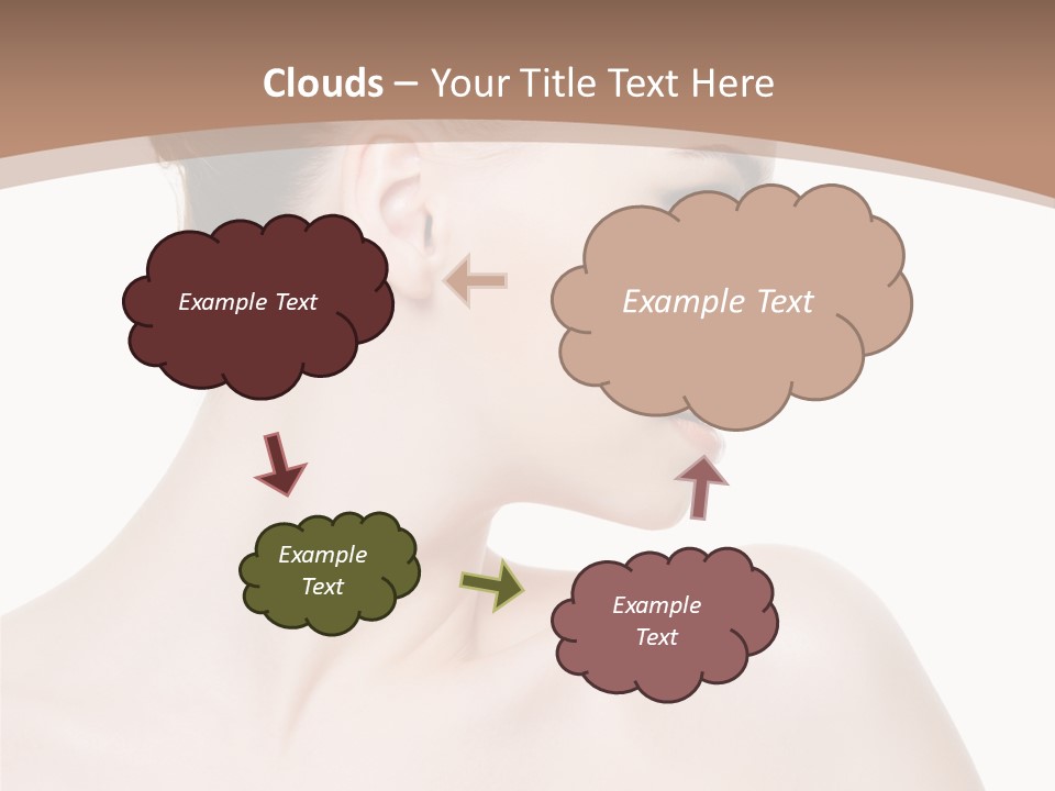 Clean Hairdo White Background PowerPoint Template