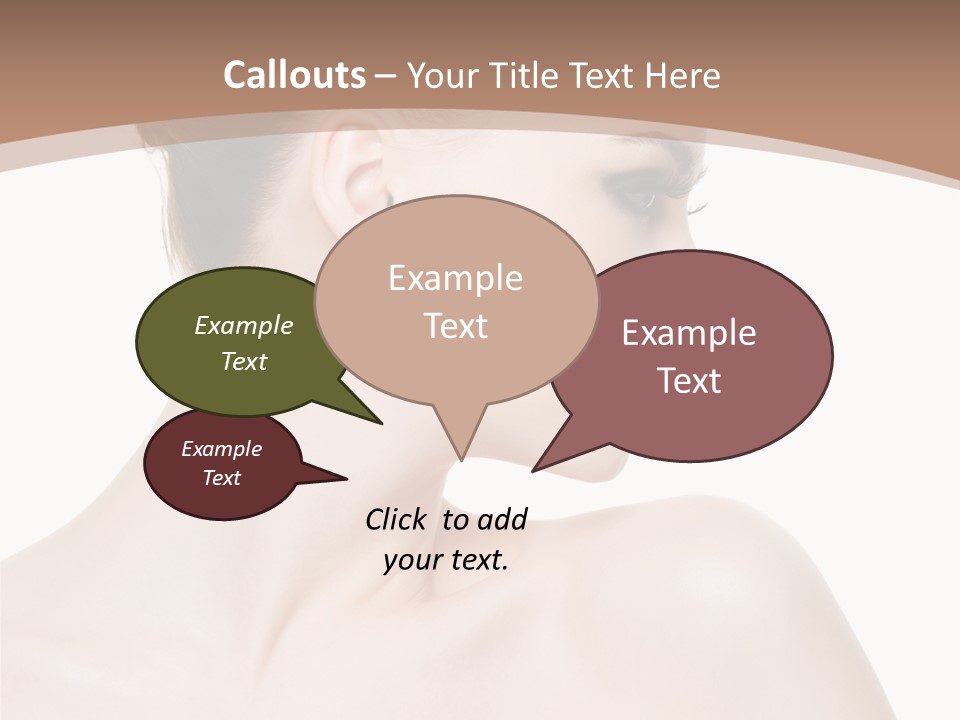 Clean Hairdo White Background PowerPoint Template