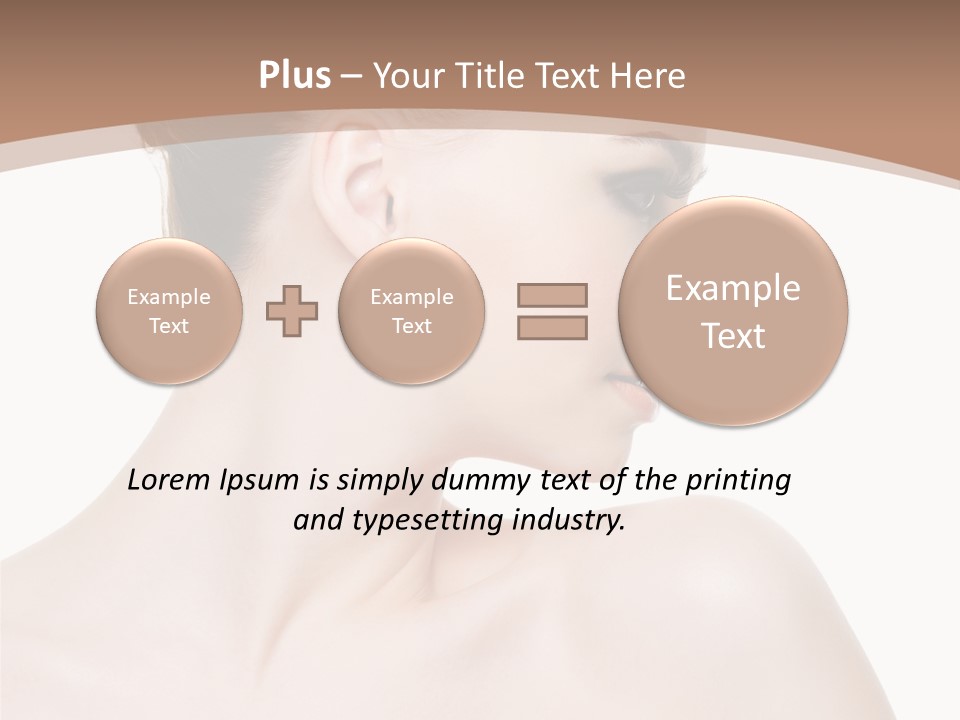 Clean Hairdo White Background PowerPoint Template