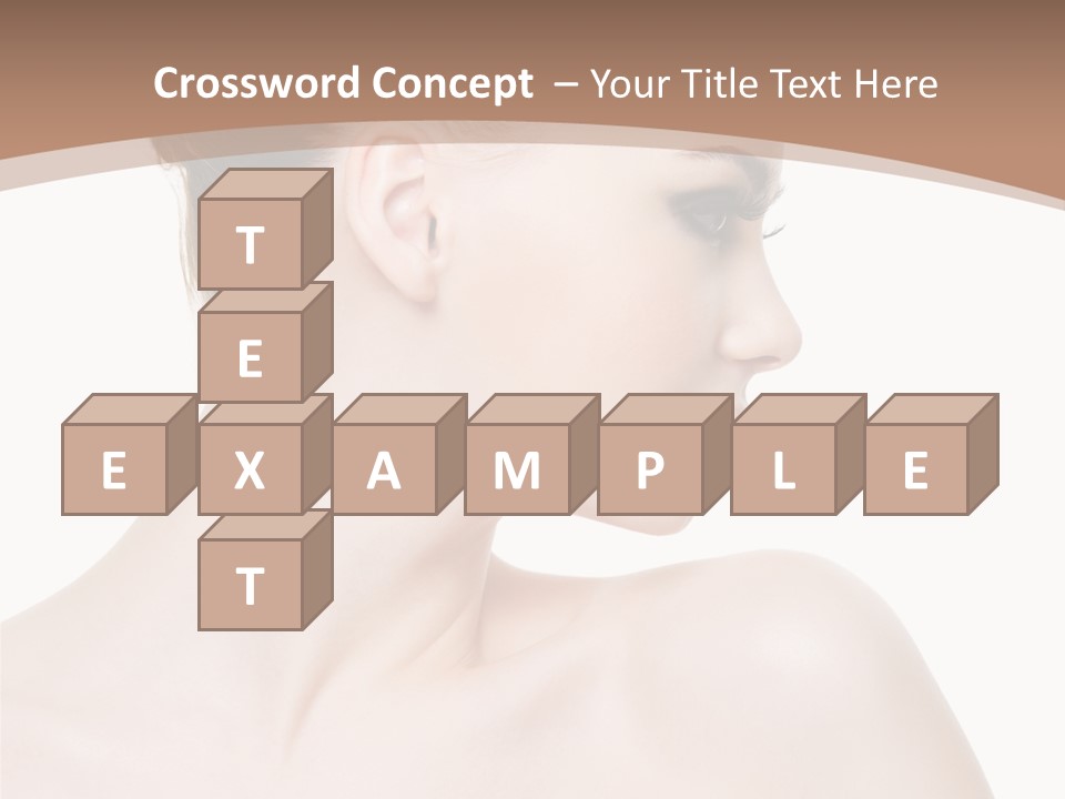 Clean Hairdo White Background PowerPoint Template