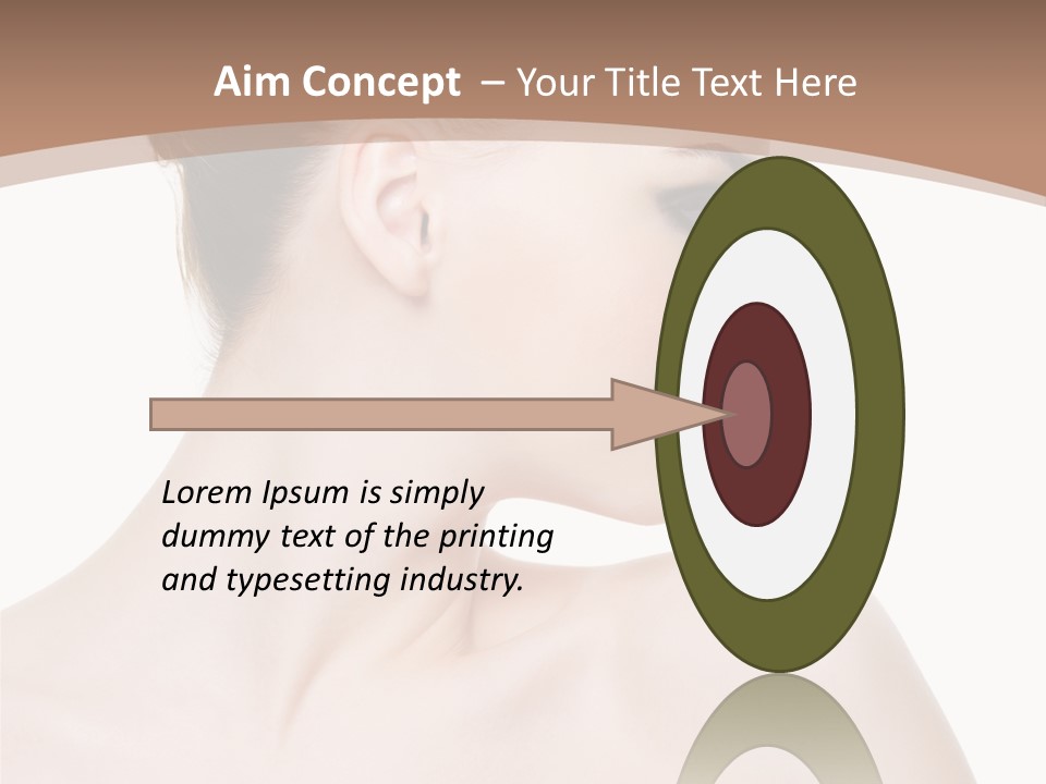 Clean Hairdo White Background PowerPoint Template