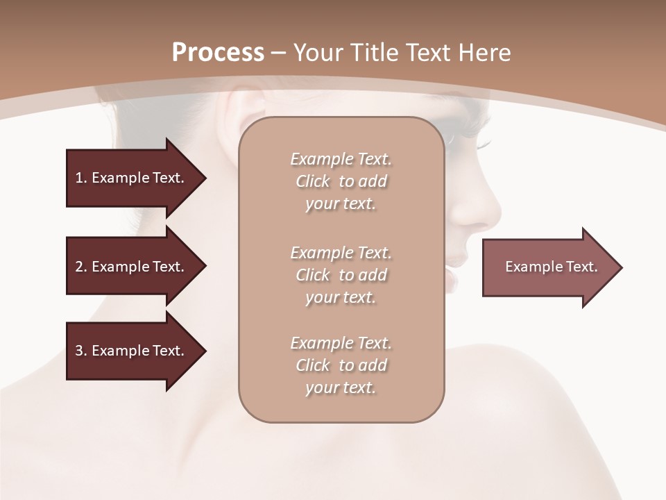 Clean Hairdo White Background PowerPoint Template