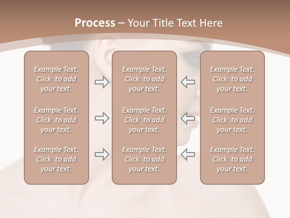 Clean Hairdo White Background PowerPoint Template