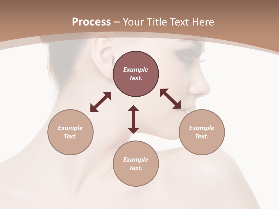 Clean Hairdo White Background PowerPoint Template