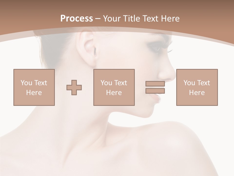 Clean Hairdo White Background PowerPoint Template