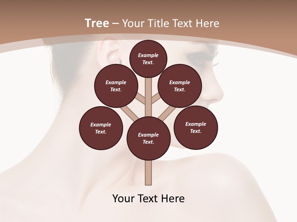 Clean Hairdo White Background PowerPoint Template