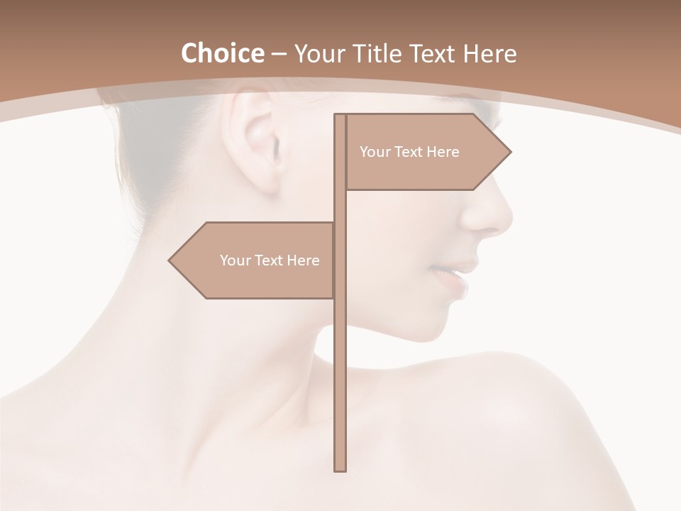 Clean Hairdo White Background PowerPoint Template