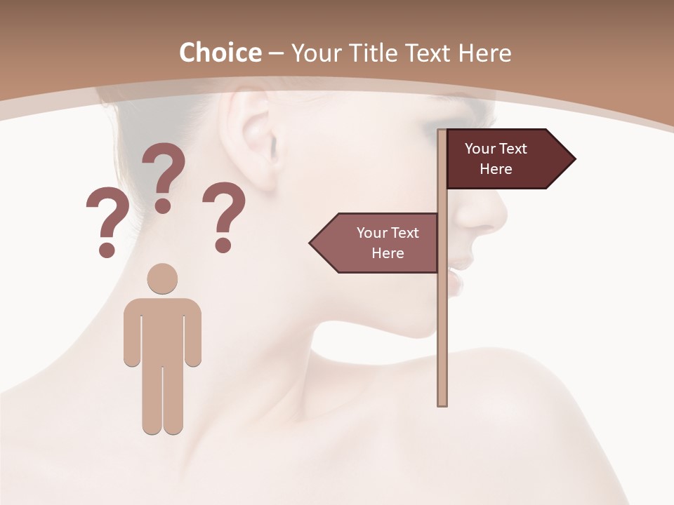 Clean Hairdo White Background PowerPoint Template