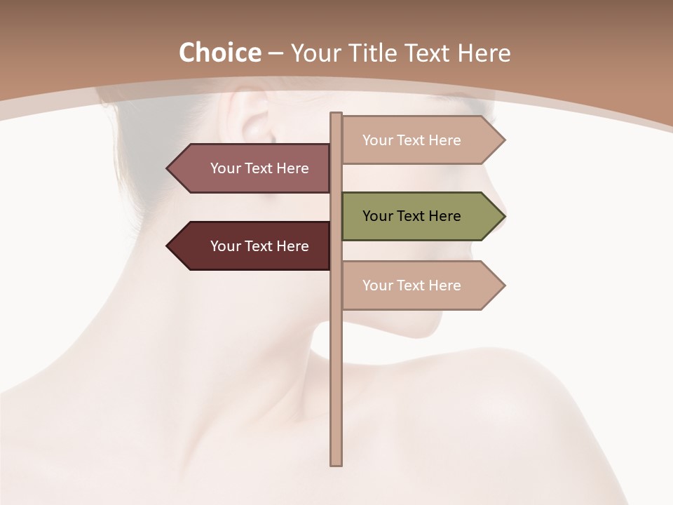 Clean Hairdo White Background PowerPoint Template