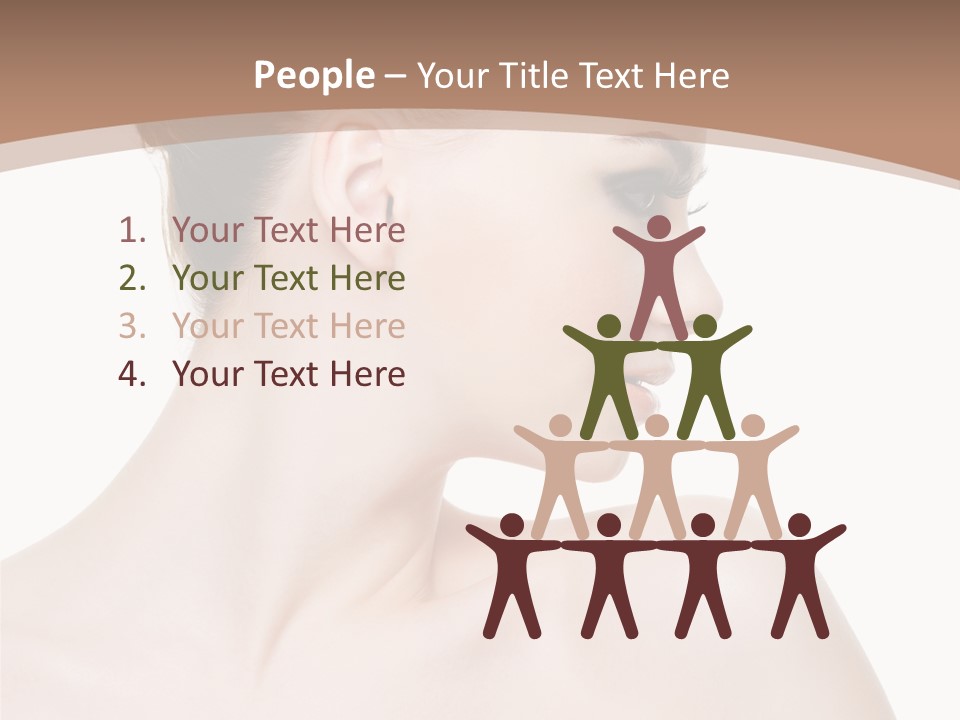 Clean Hairdo White Background PowerPoint Template