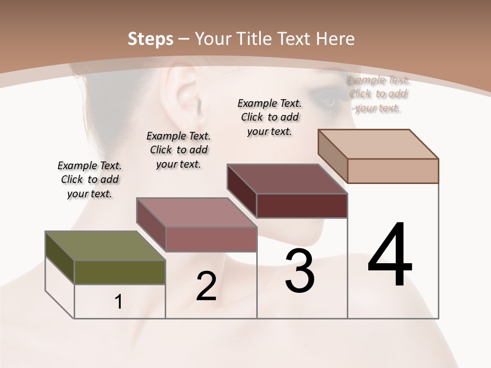 Clean Hairdo White Background PowerPoint Template