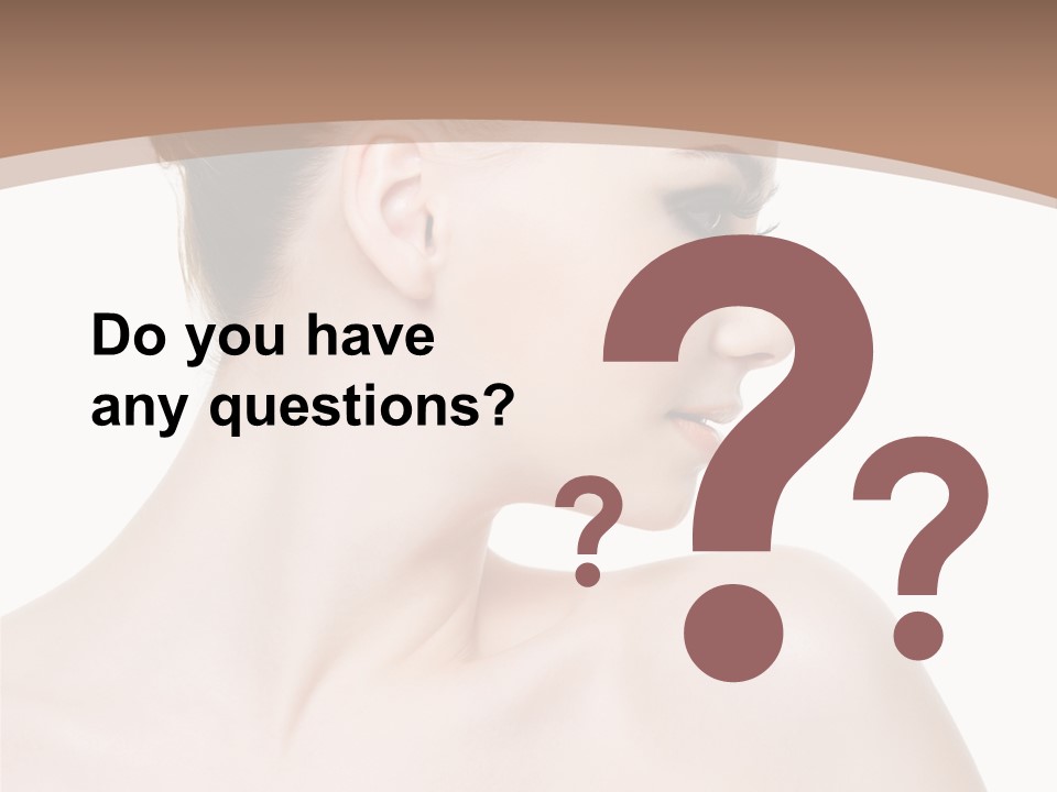 Clean Hairdo White Background PowerPoint Template