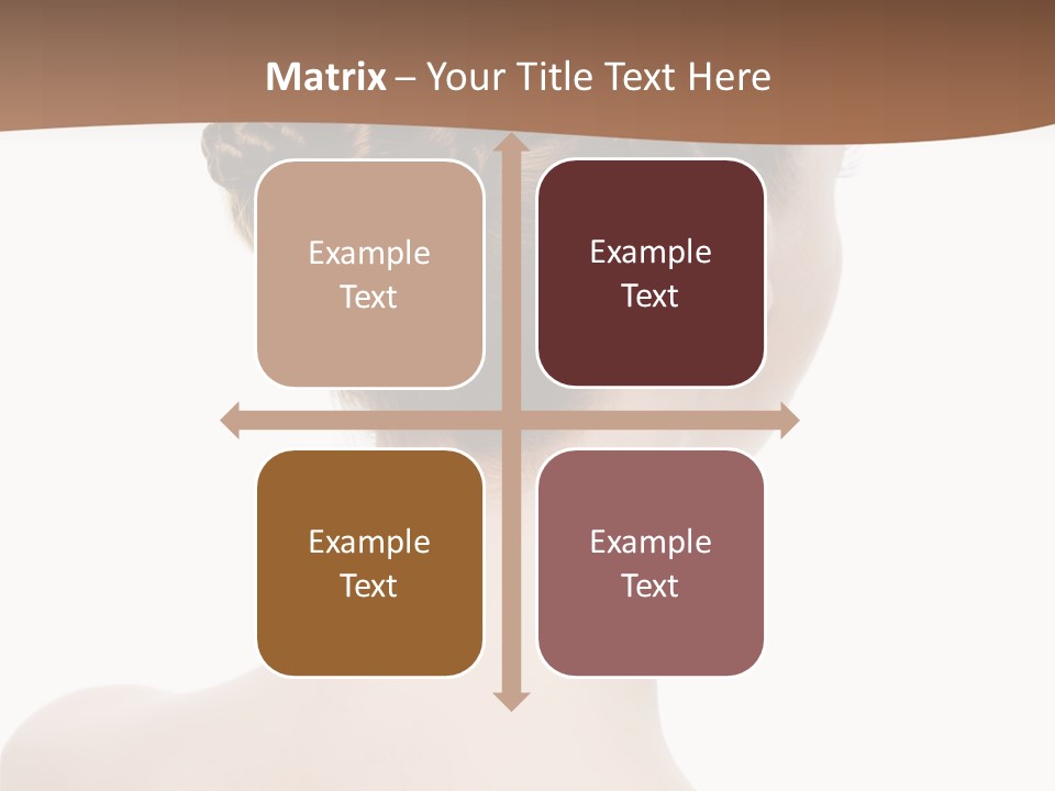 White Background Beauty  PowerPoint Template