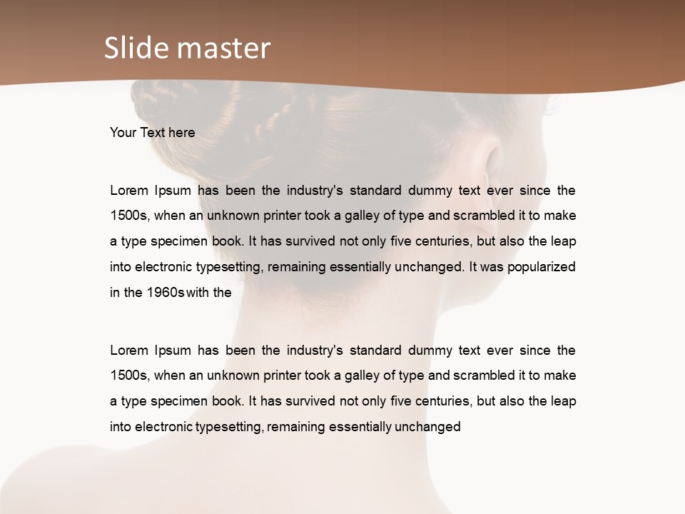 White Background Beauty  PowerPoint Template