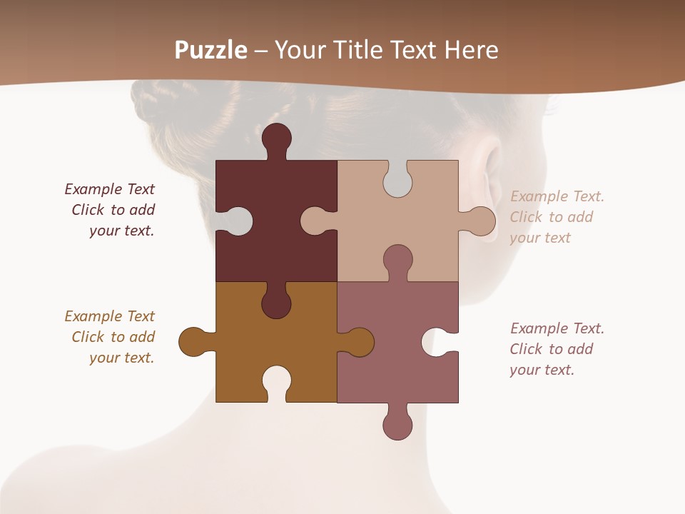 White Background Beauty  PowerPoint Template