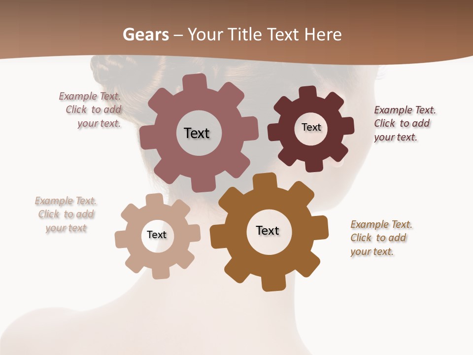 White Background Beauty  PowerPoint Template