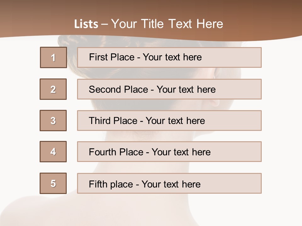 White Background Beauty  PowerPoint Template