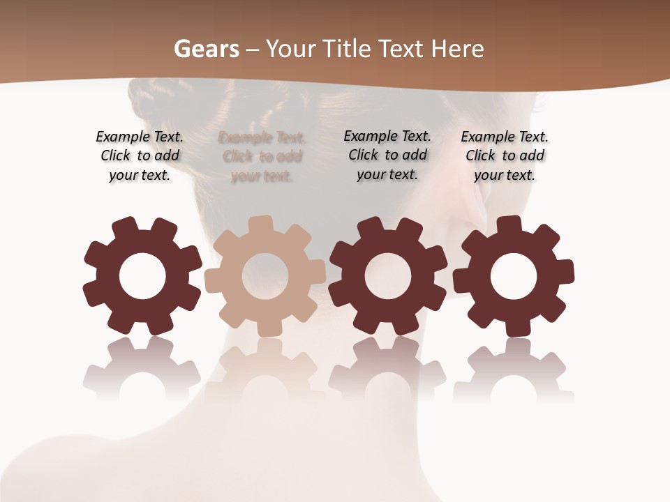 White Background Beauty  PowerPoint Template