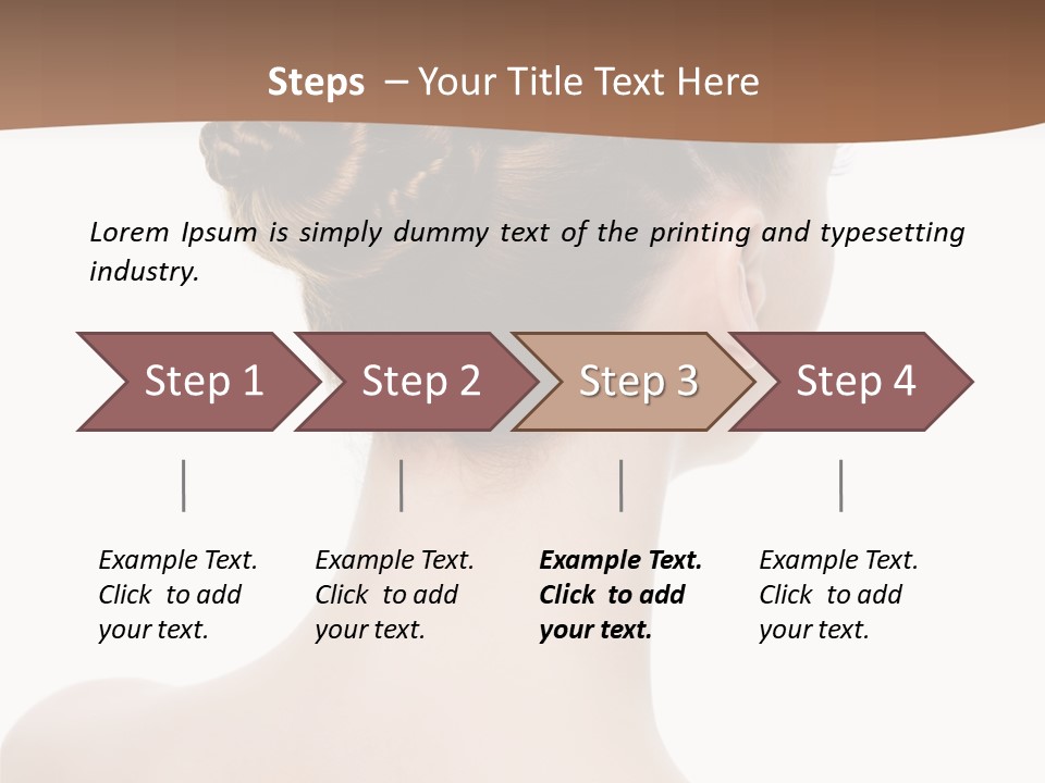 White Background Beauty  PowerPoint Template