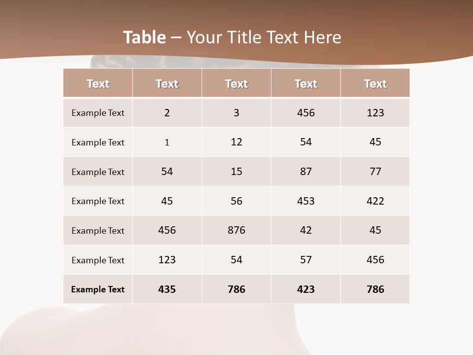 White Background Beauty  PowerPoint Template