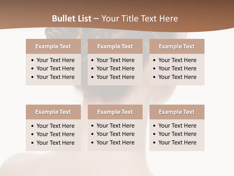 White Background Beauty  PowerPoint Template