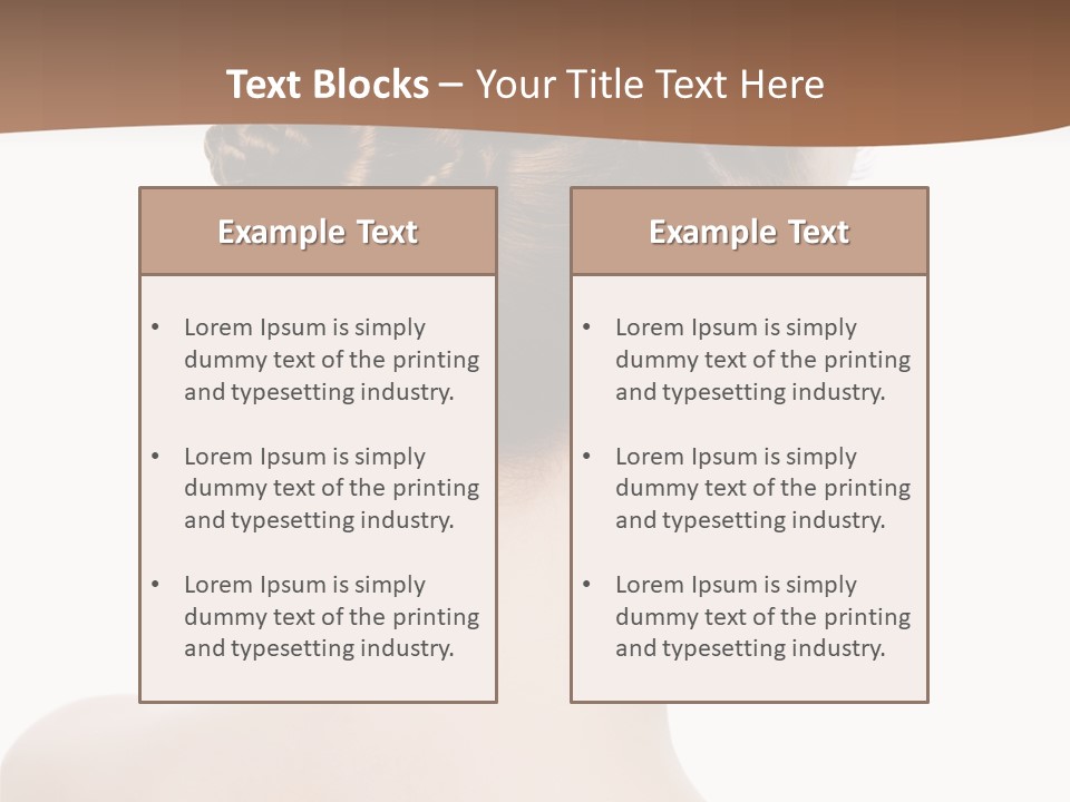 White Background Beauty  PowerPoint Template