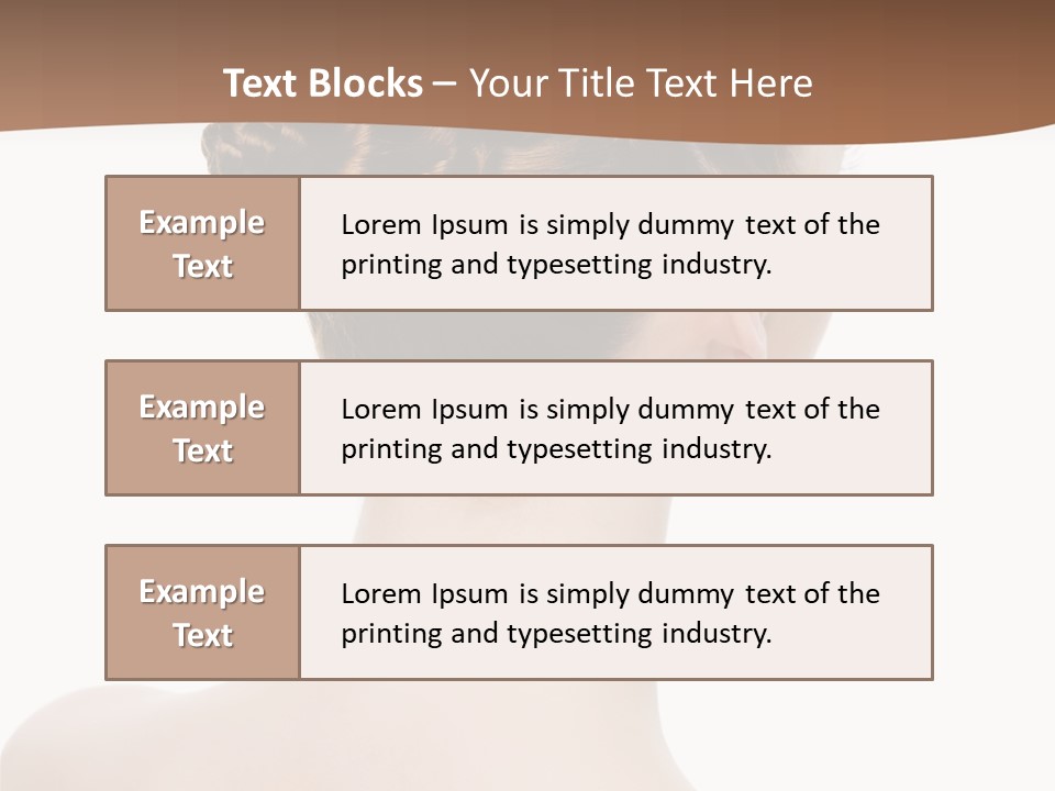 White Background Beauty  PowerPoint Template