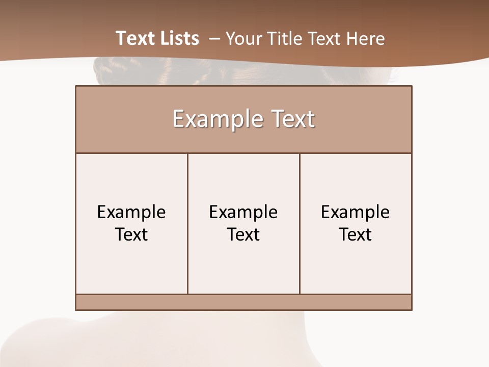 White Background Beauty  PowerPoint Template