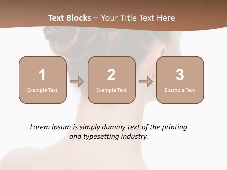 White Background Beauty  PowerPoint Template